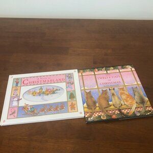 Vintage 90’s Christmas Hardcover Books Bundle of Two.